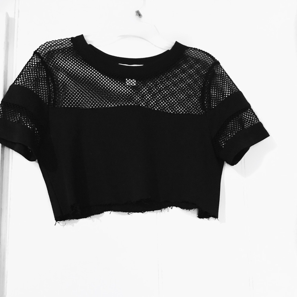 Cropped sports hoodie